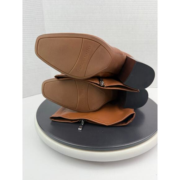 FRANCO SARTO Talfer Womens Size 9.5M Tall Knee High Heeled Brown Leather Boots - Picture 12 of 13